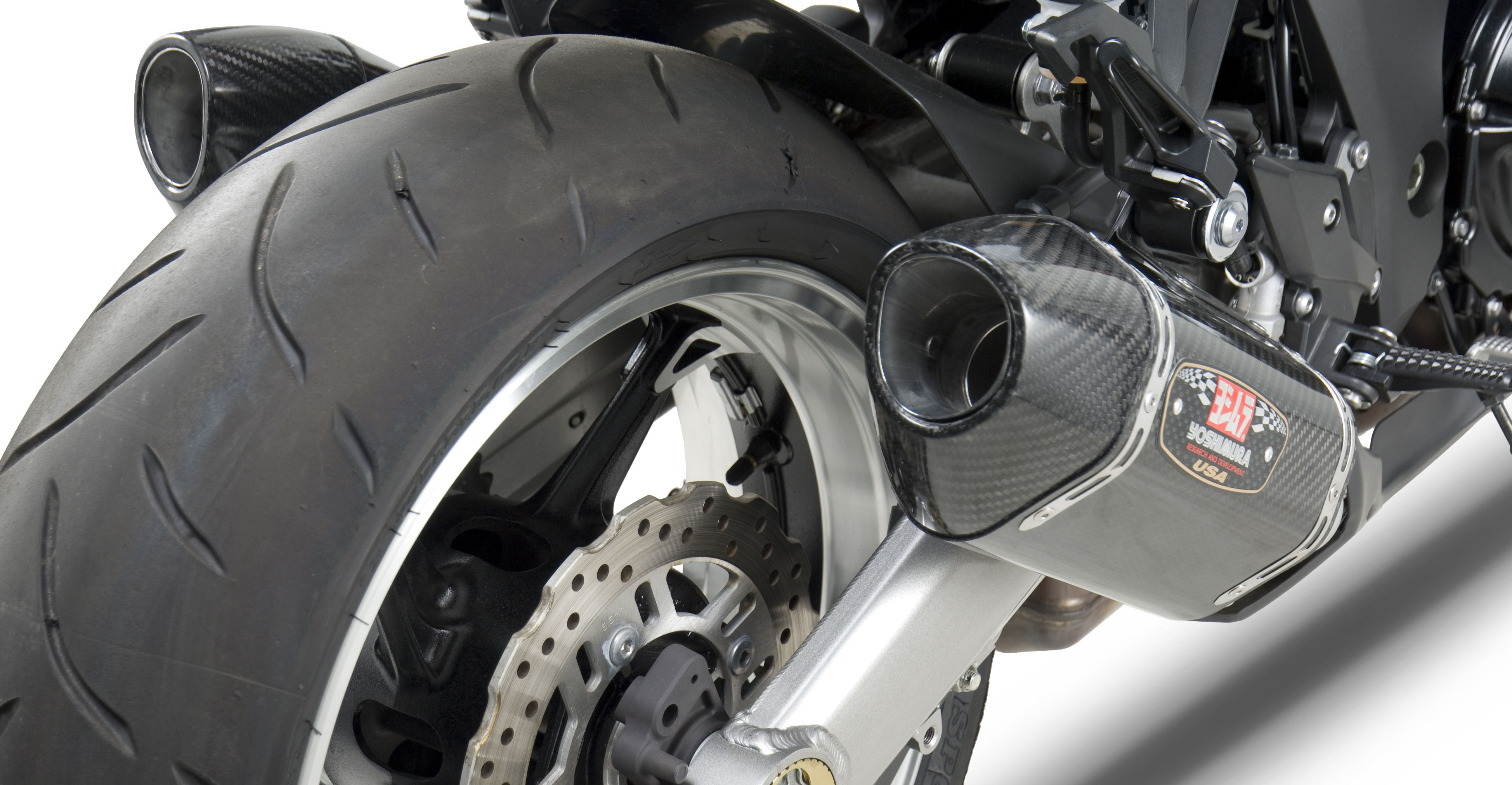 Street R77 Street Carbon Fiber Dual Slip On Exhaust - For 10-16 Kawasaki Z1000 - Click Image to Close