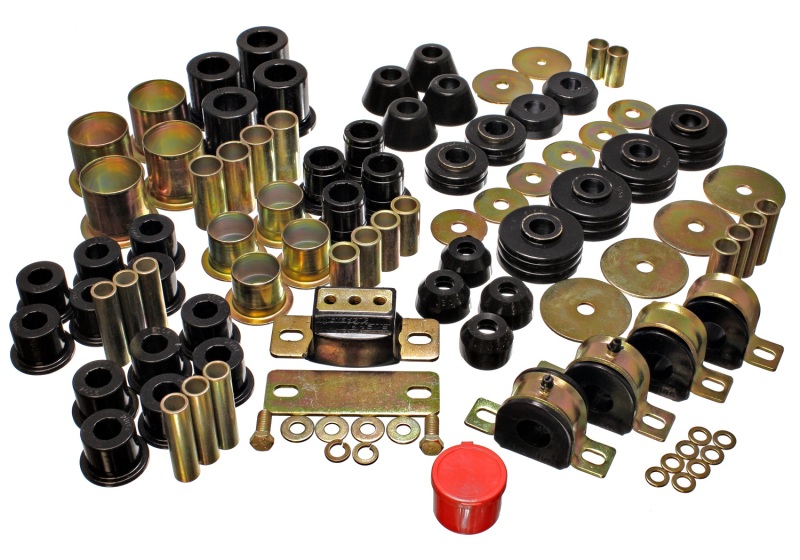 73-80 Chevrolet / GMC 2WD 1/2 Ton Pickup Black Hyper-flex Master Bushing Set - Click Image to Close