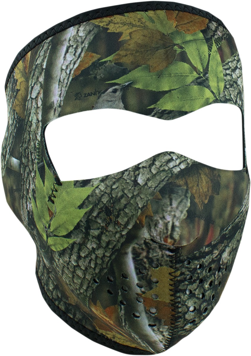 Full-Face Neoprene Mask - Neo Full Mask Forest Camo - Click Image to Close