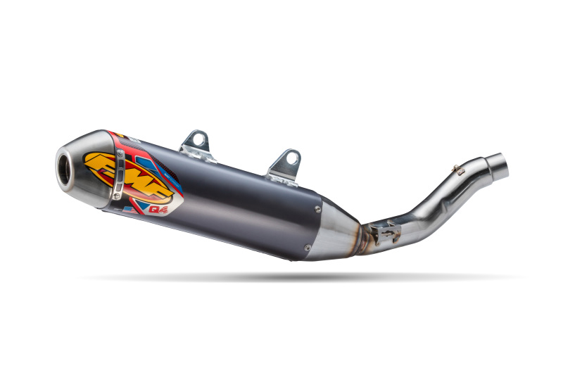 Hex Q4 Slip On Exhaust w/ Spark Arrestor - For 18-25 YZ450F & 19-25 WR450F - Click Image to Close