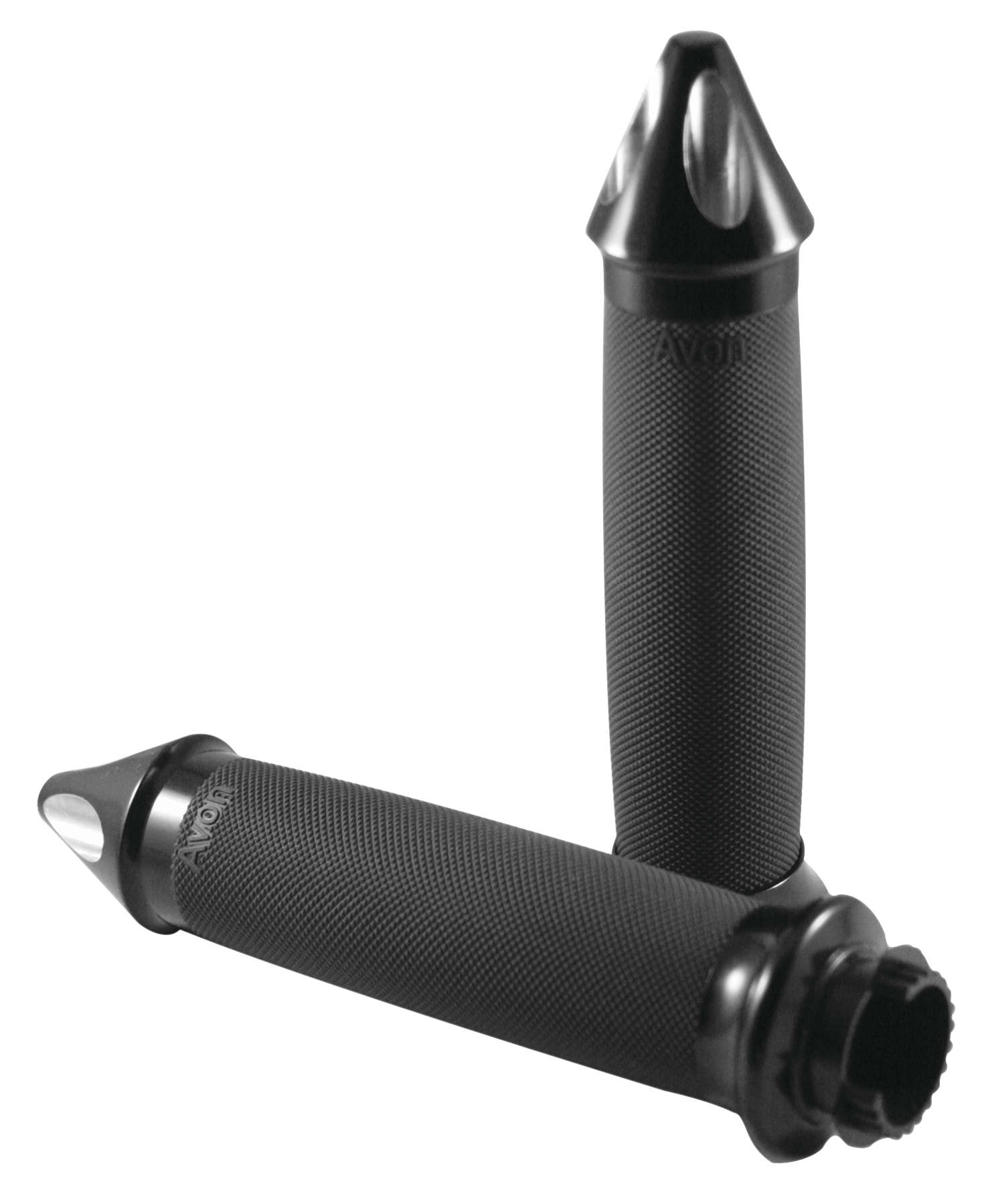 Superbike Custom Contour Grips - Spiked - Black - Click Image to Close