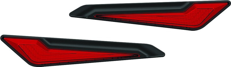 Omni L.E.D. Side Saddlebag Inserts 18-20 GL1800 Satin Black - Click Image to Close