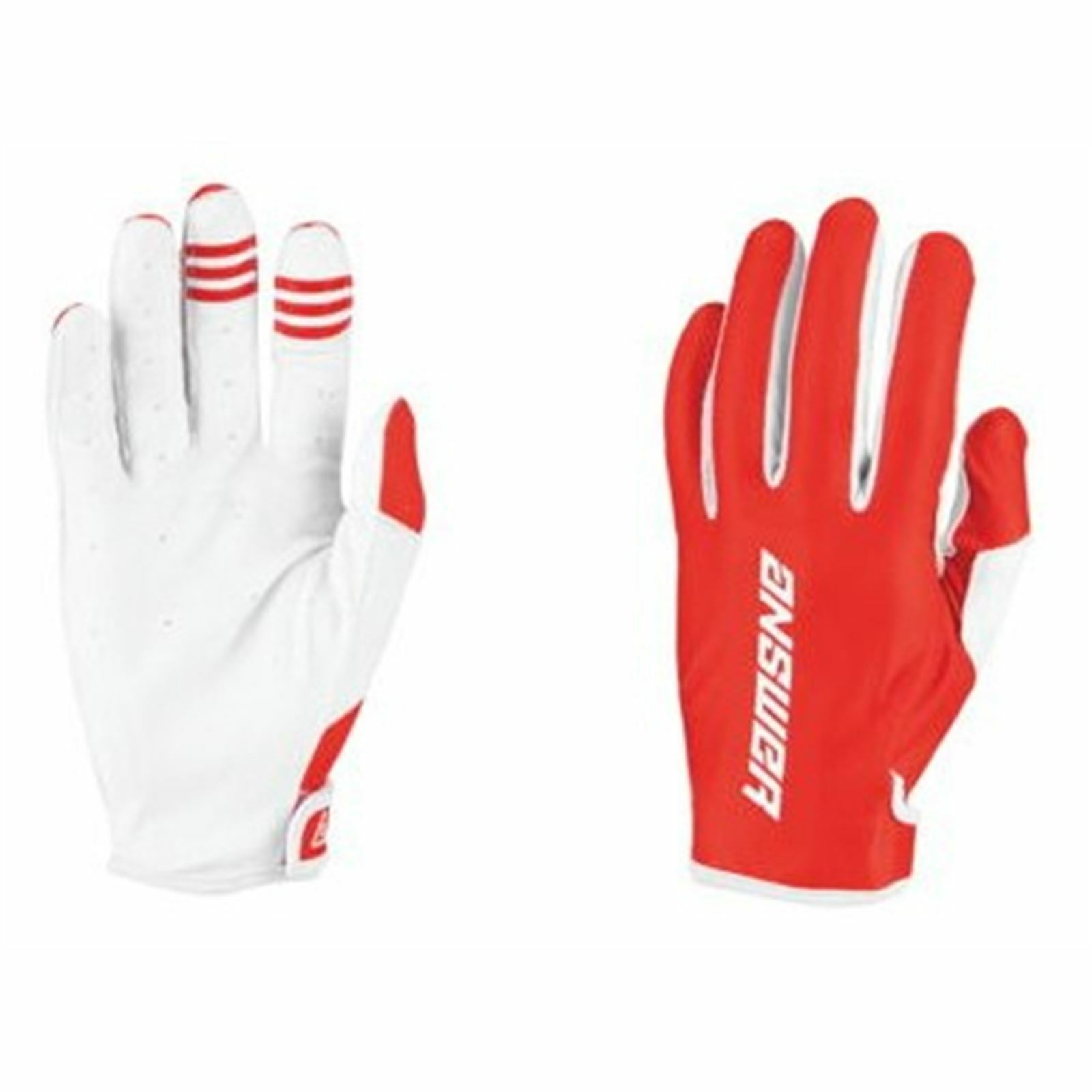 Answer Ascent Glove Red/White Youth - XS - Click Image to Close