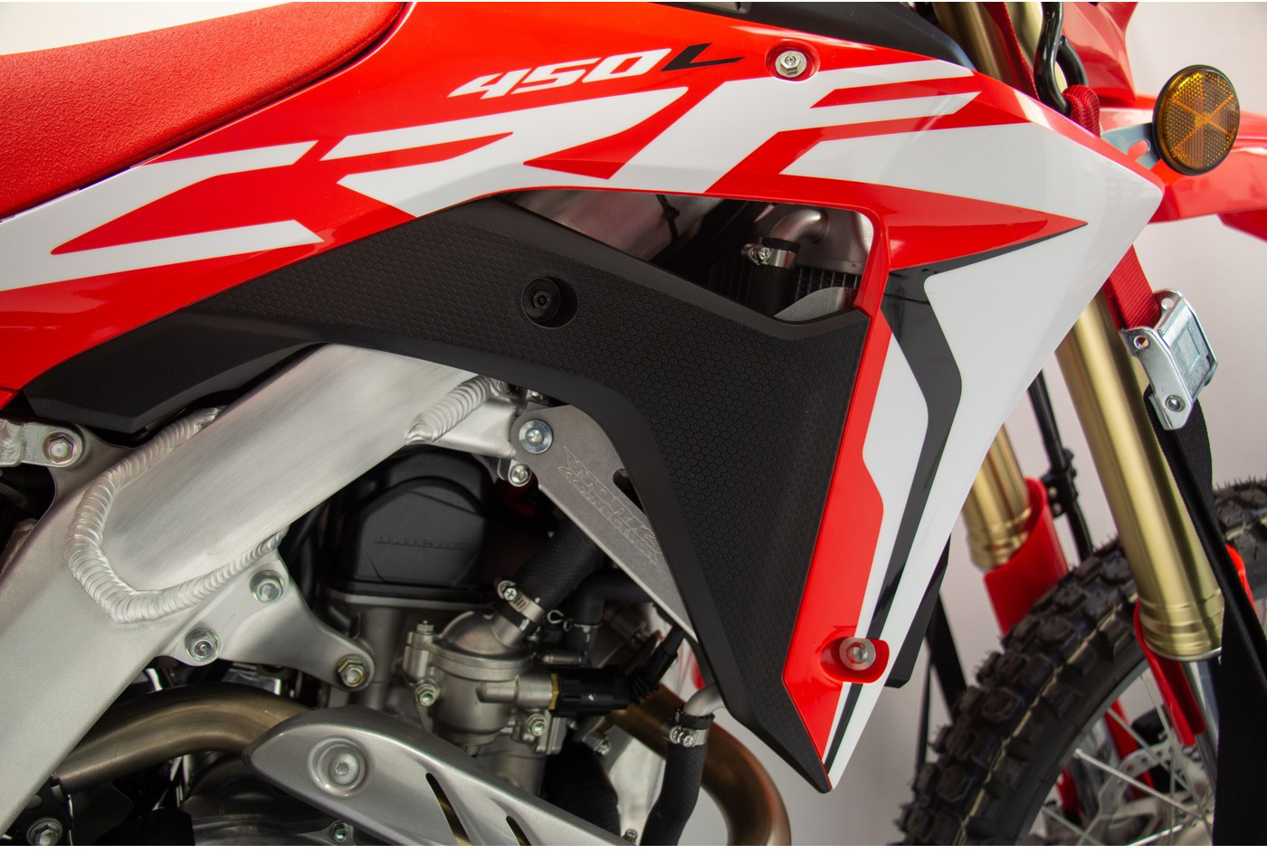 Radiator Braces - Natural - For Honda CRF450L - Click Image to Close