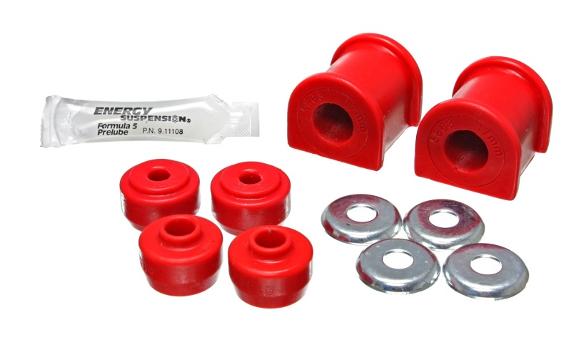 03-08 Lexus / 03-08 Toyota 4Runner Red 17mm Rear Sway Bar Bushing Kit - Click Image to Close