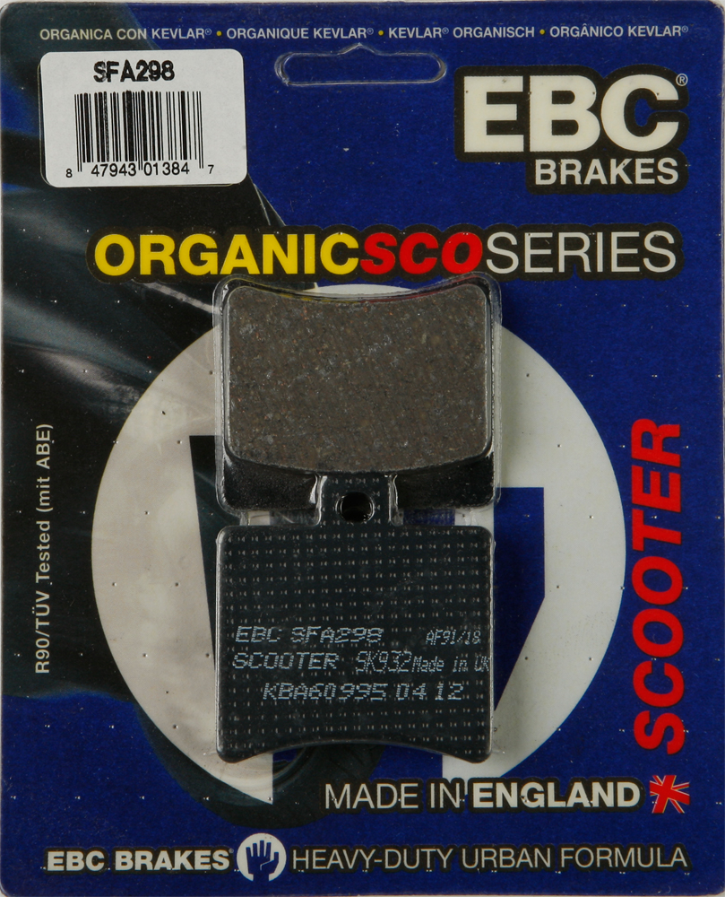 Standard Organic Brake Pads - Click Image to Close