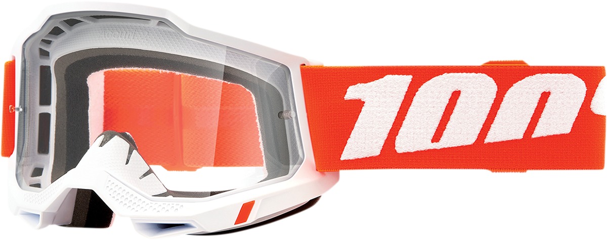 Accuri 2 Orange / White / Sevastopol Goggles - Clear Lens - Click Image to Close