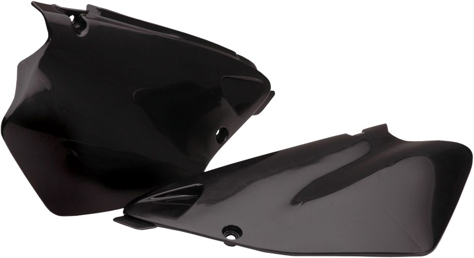 Side Panels - Black - For 02-07 Honda CR125R CR250R - Click Image to Close