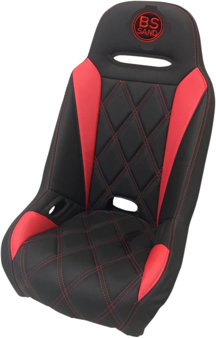 Extreme Diamond Solo Seat Black/Red - For Polaris RZR 900 /XP Turbo - Click Image to Close