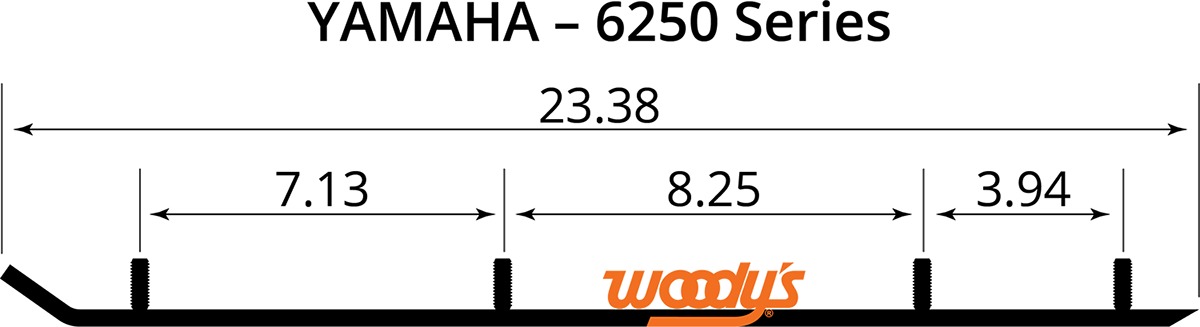 Flat-Top Runners - 4" Carbide Yamaha - Click Image to Close