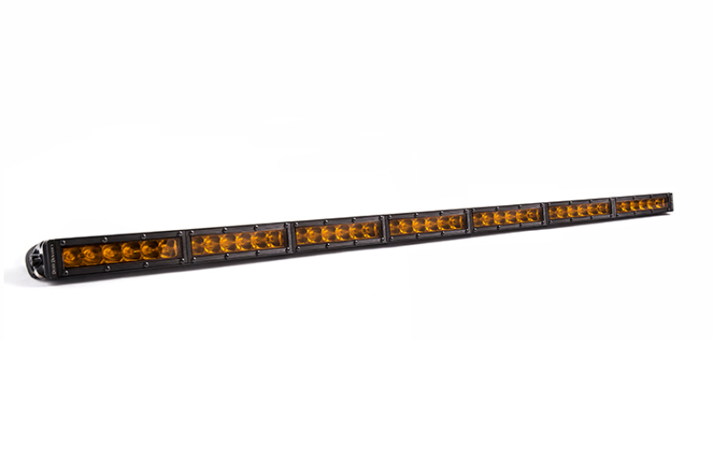 42 In LED Light Bar Single Row Straight - Amber Driving Each Stage Series - Click Image to Close