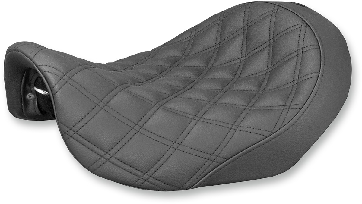 Renegade Lattice Solo Seat Black Gel - For 06-17 Harley Dyna - Click Image to Close