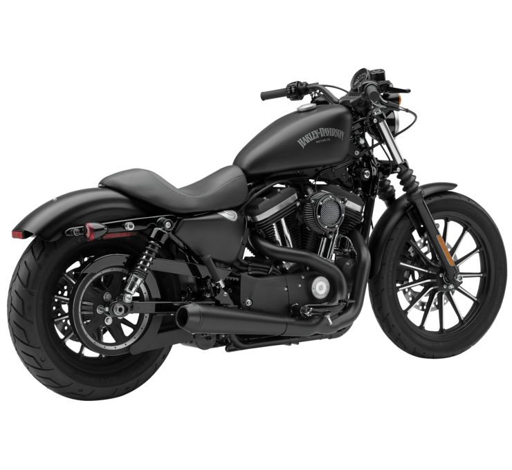El Diablo 2-into-1 Black Full Exhaust - For 14-20 Harley Sportster - Click Image to Close