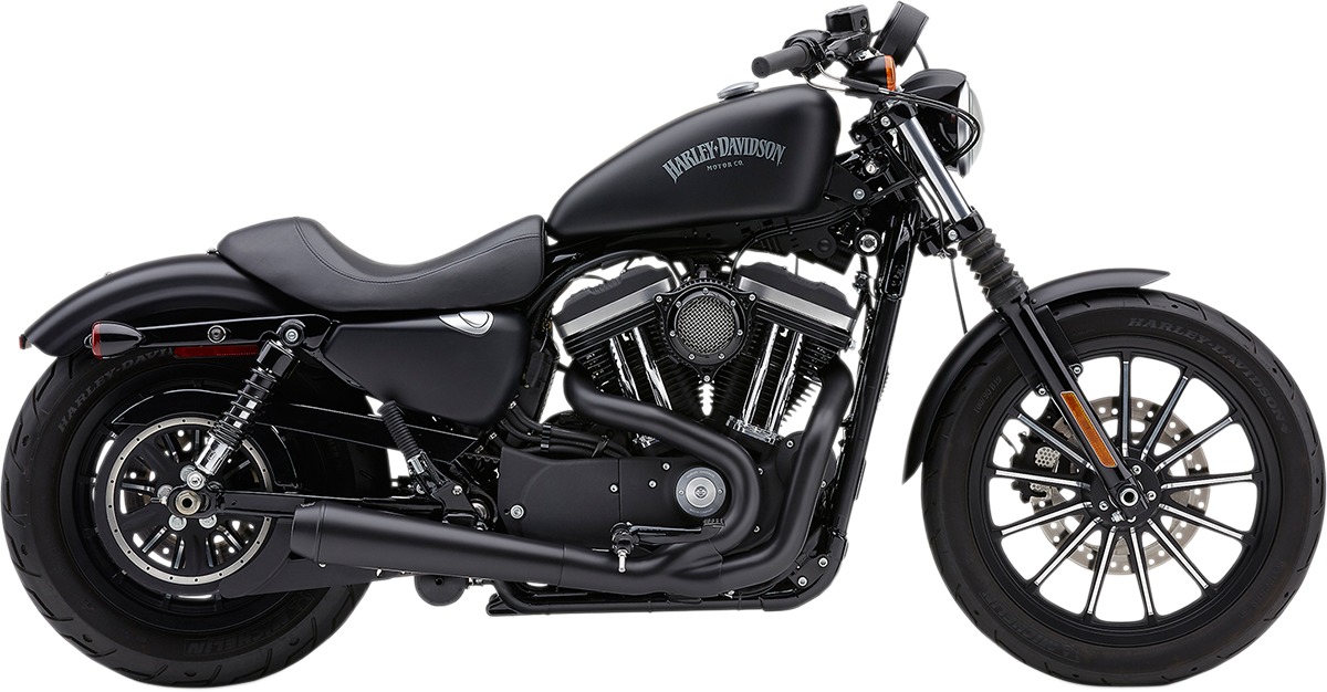 El Diablo 2-into-1 Black Full Exhaust - For 14-20 Harley Sportster - Click Image to Close