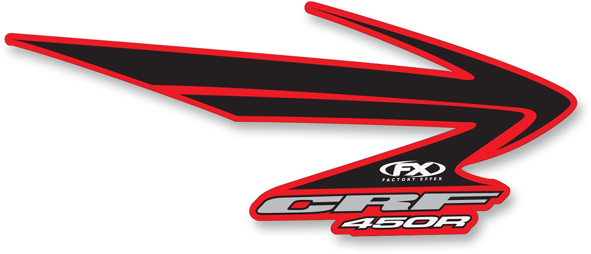 Factory Look Tank / Shroud Graphics - 2008 Style - For 05-08 Honda CRF450 - Click Image to Close