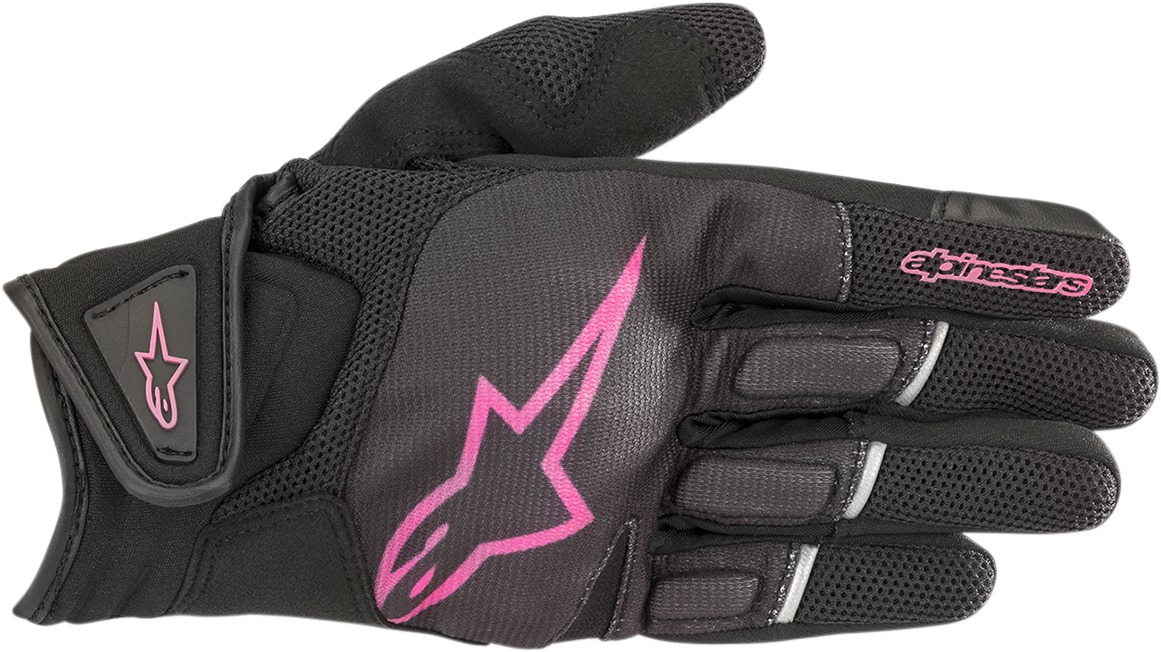 Women's Atom Street Riding Gloves Black/Pink X-Large - Click Image to Close