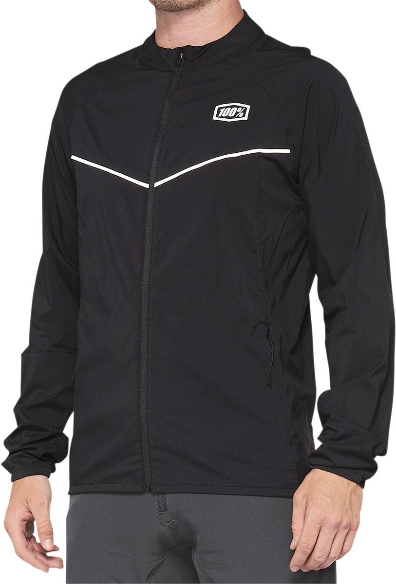 Men's Corridor Stretch Windbreaker - Corridor Str Windbrkr Blk Sm - Click Image to Close