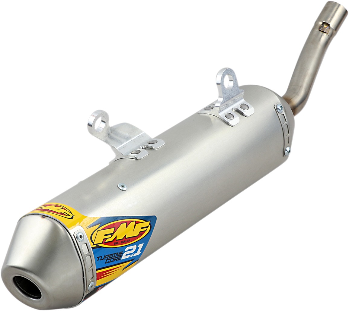 TurbineCore 2.1 Slip On Exhaust Silencer w/ S/A - For 02+ Yamaha YZ250 - Click Image to Close