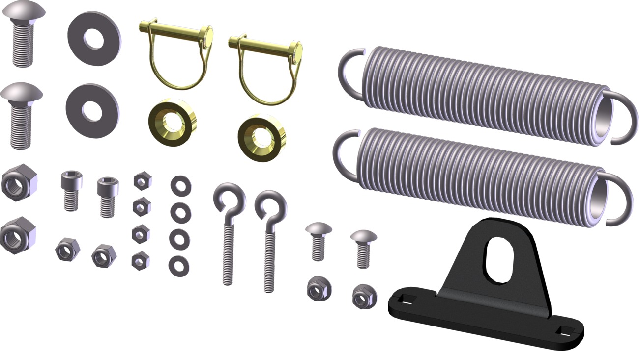 KFI ATV Plow Tube Hardware Kit - Click Image to Close