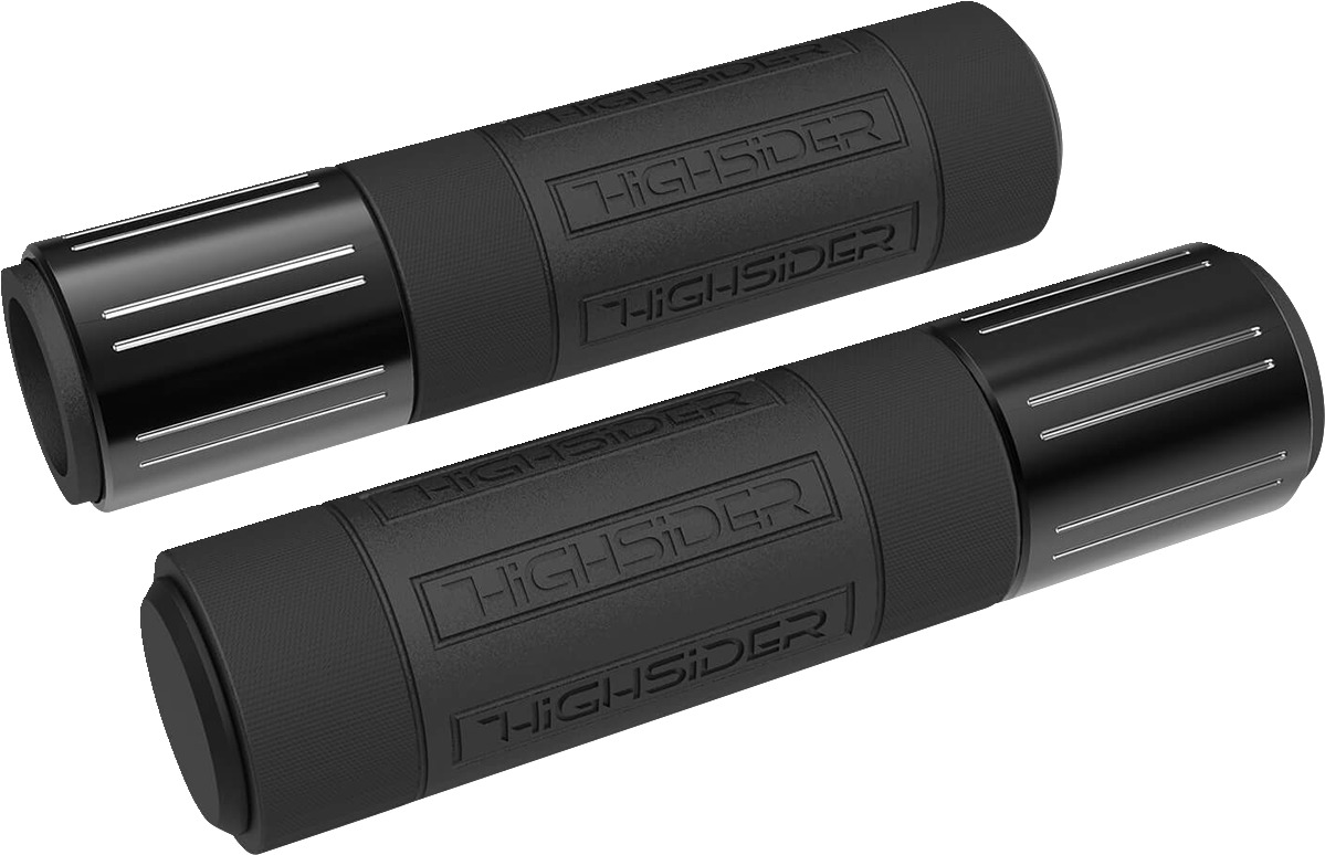 Conero Rubber Grips - Conero Rubber Grip Gloss Blk - Click Image to Close