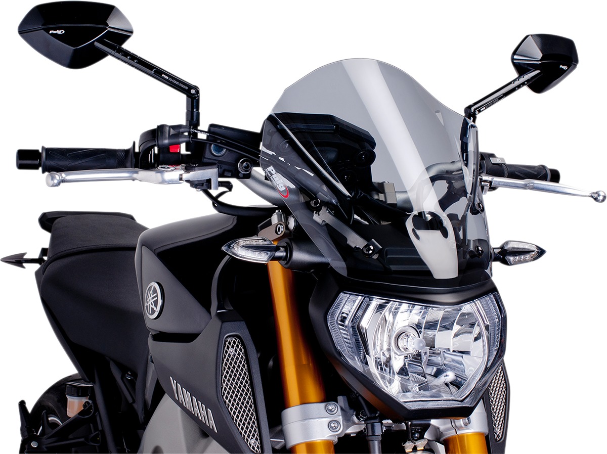 Touring Naked Bike Windscreens - Naked Scrn Tour Smk Fz-09 - Click Image to Close