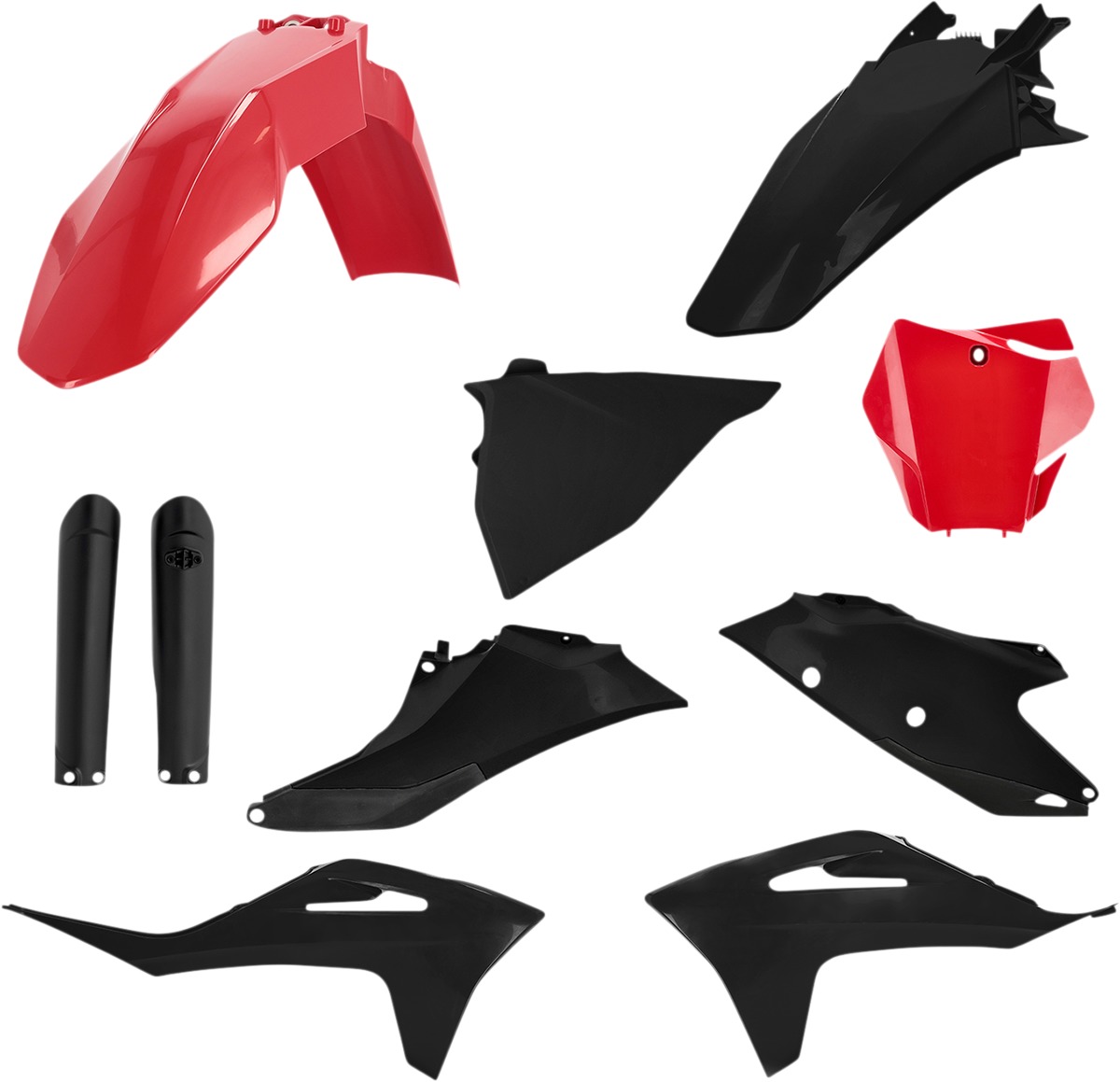 Full Plastic Kits for Gas Gas - Full Plastic Kit Red/Blk - Click Image to Close