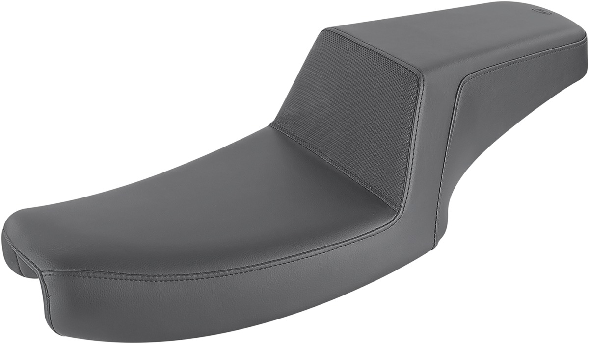 Step-Up Gripper 2-Up Seat - Black - For 91-95 Harley FXD - Click Image to Close