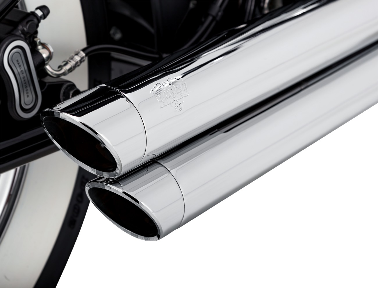 Bigshots Staggered PCX Full System Exhaust - Chrome - For 18-22 Harley Davidson Softail/ - Click Image to Close