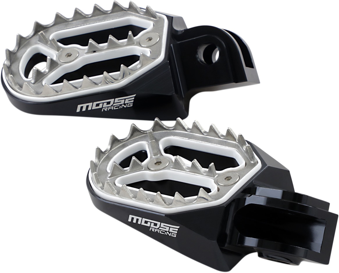 Qualifier Footpegs Black/Silver - For 10-18 Beta RR - Click Image to Close