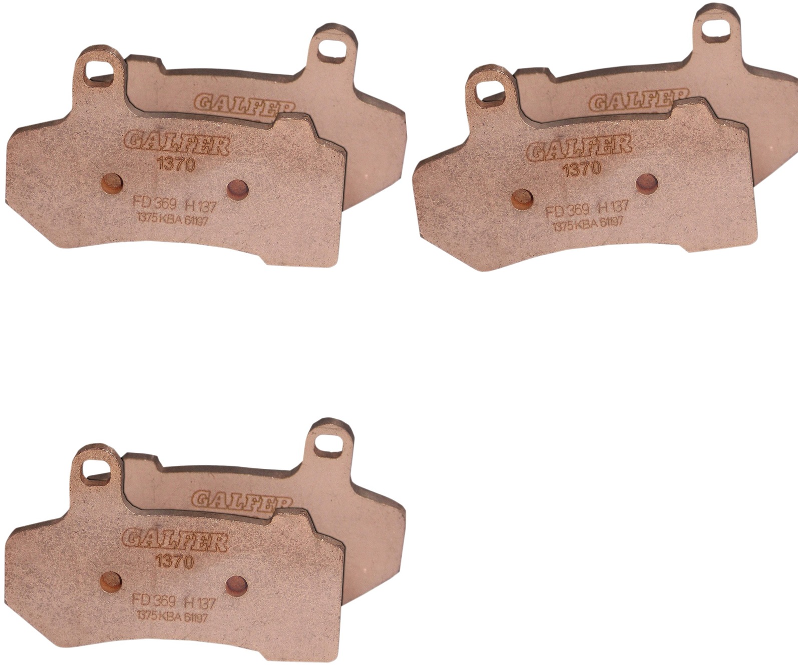 Complete Pad Set - HH Sintered Compound Brake Pads - Replaces H-D # 41854-08, 42897-08, 42897-06 & 42850-06 - Click Image to Close