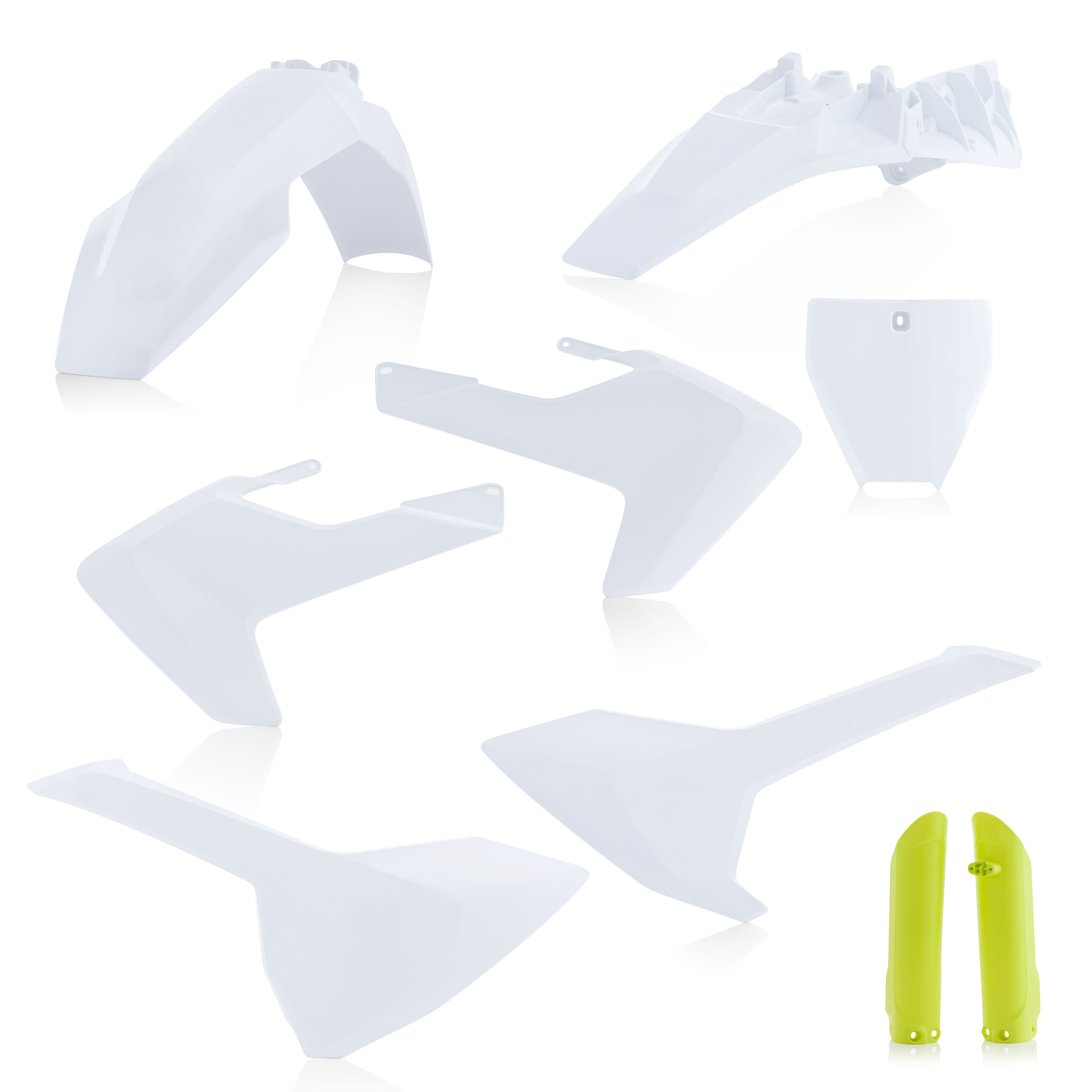 Full Plastic Kit - White/Yellow Original 2020 - For 18-23 Husqvarna TC85 - Click Image to Close