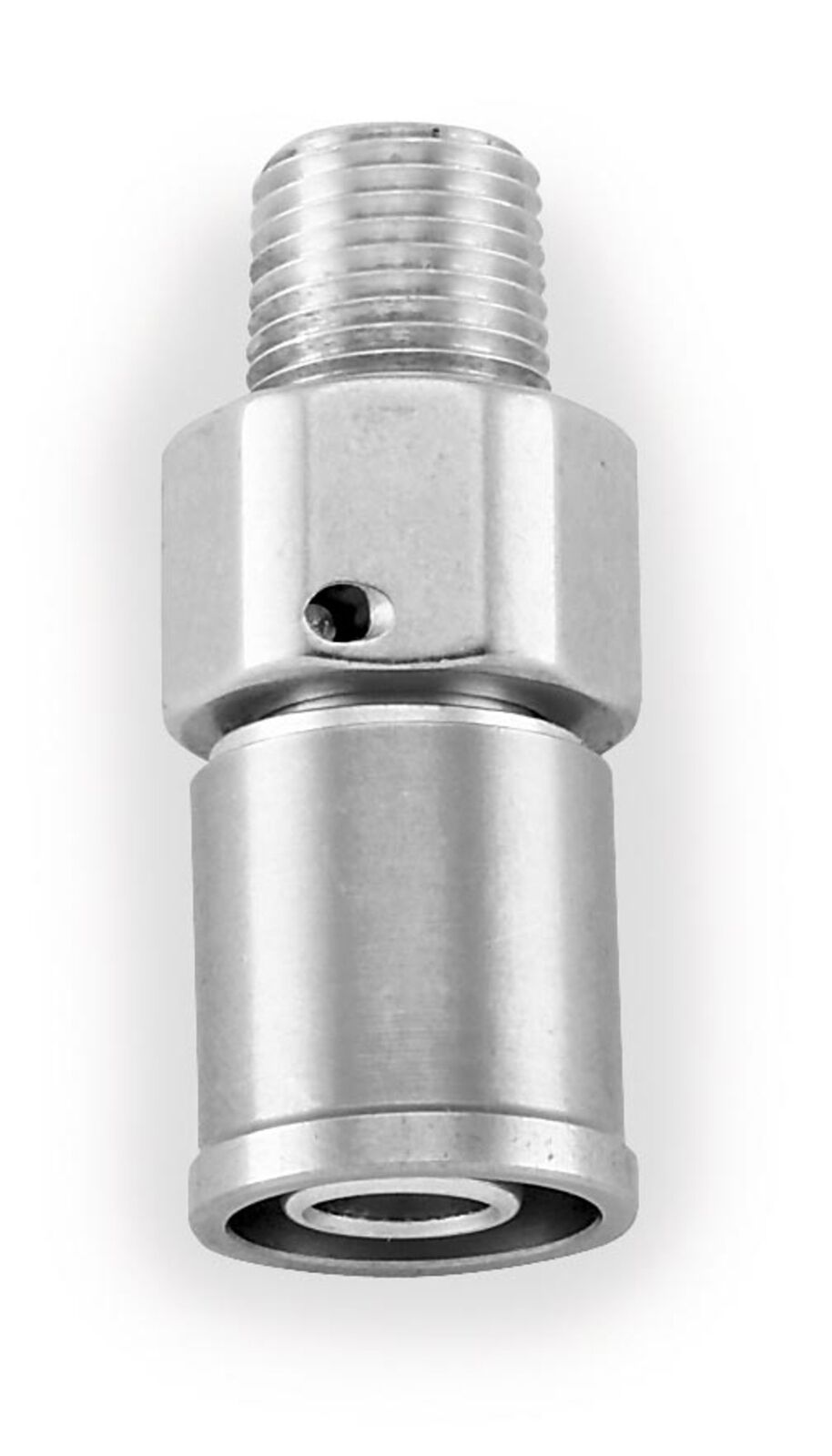 HD Str 1/8NPT Fitting - Reusable Straight 1/8 Npt- Chrome Gdr - Click Image to Close