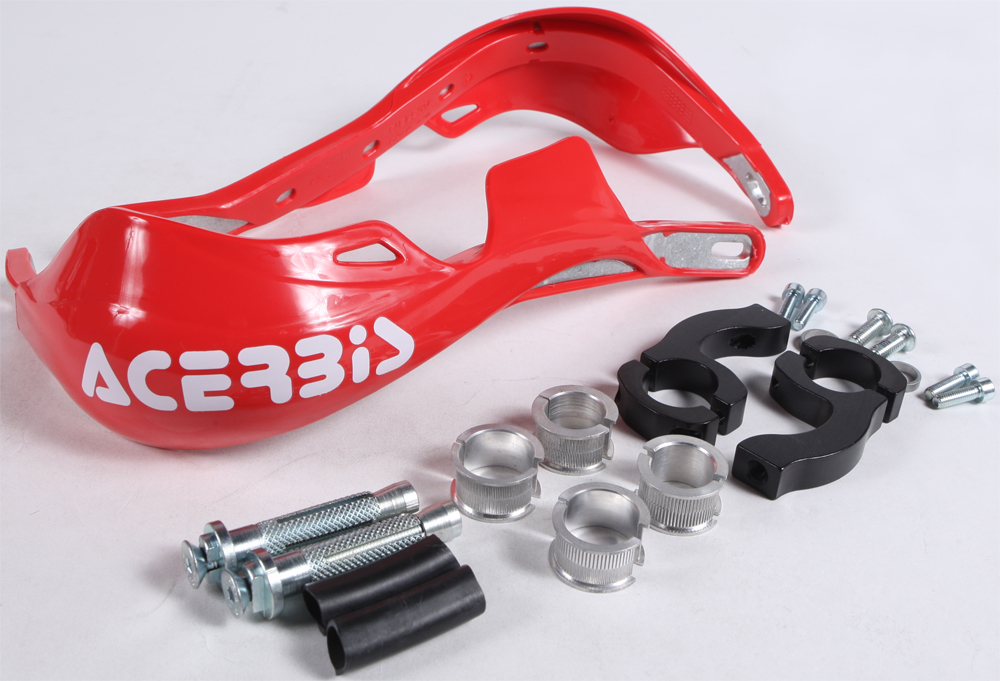 Rally PRO Handguards Red - w/ Universal Bar Mount Kit - Click Image to Close