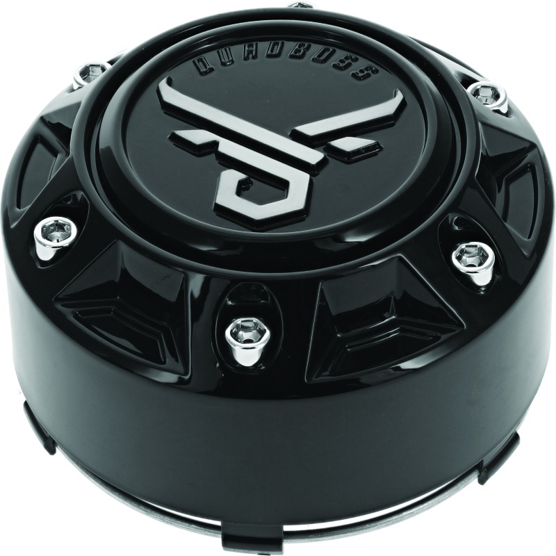 QuadBoss Wheel Cap - 137/156 - Black - Click Image to Close