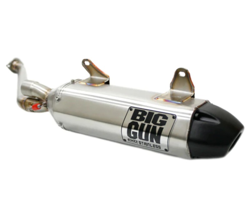 06-12 Kawasaki BRUTE FORCE 650 IRS EXO Stainless Slip On Exhaust - Click Image to Close