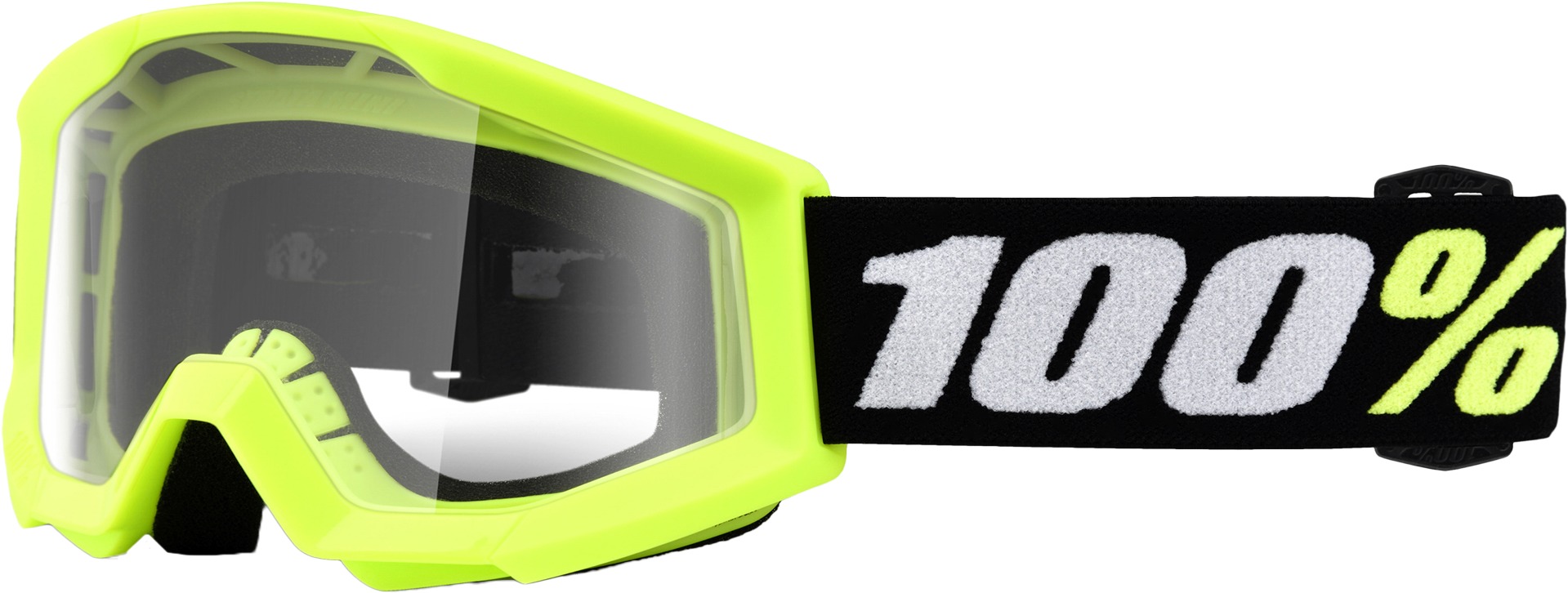 Strata Mini Goggle - Strata Mini Neon Yel Clr Lens - Click Image to Close