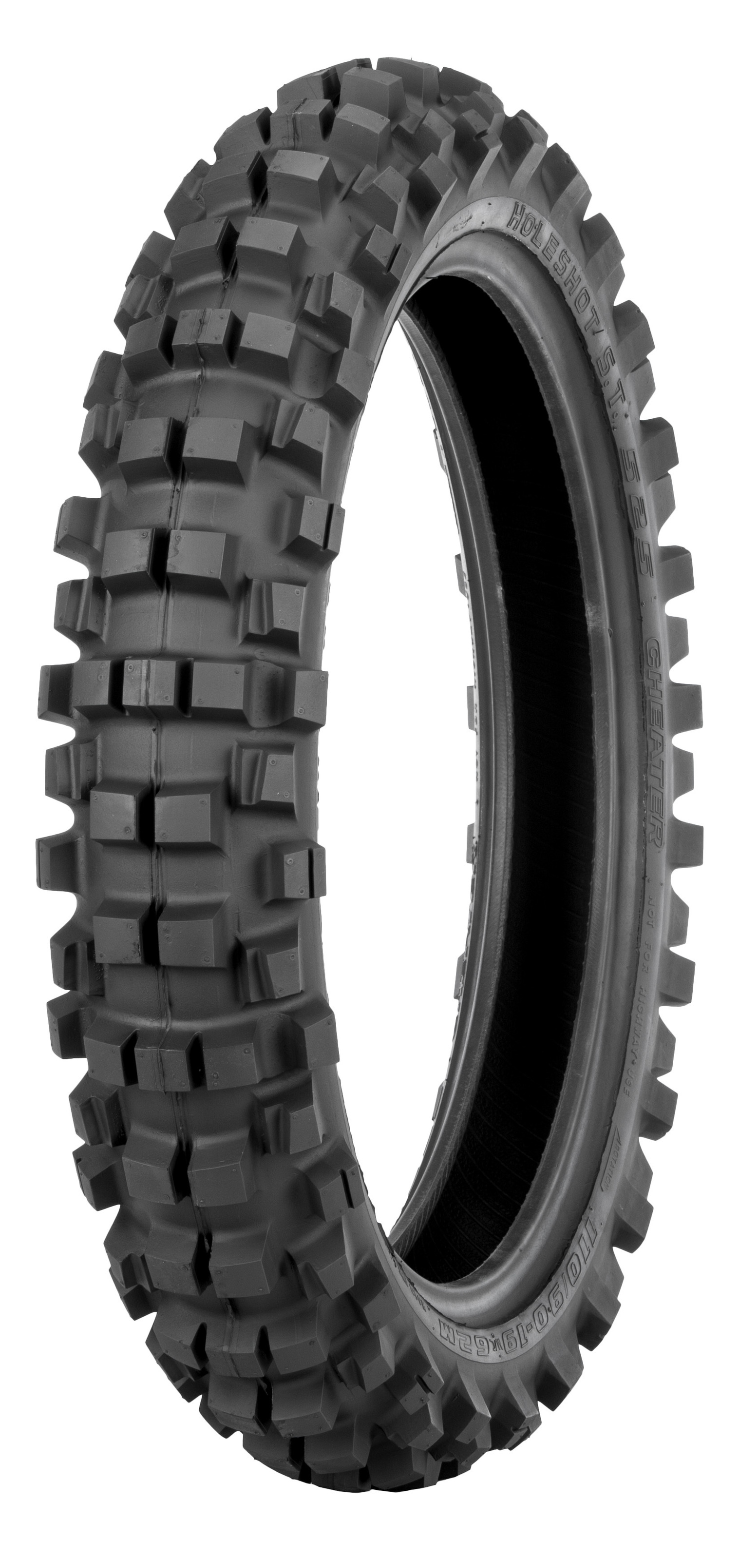 525 Hybrid Cheater Rear Tire 110/100-18 64M Bias TT - Click Image to Close