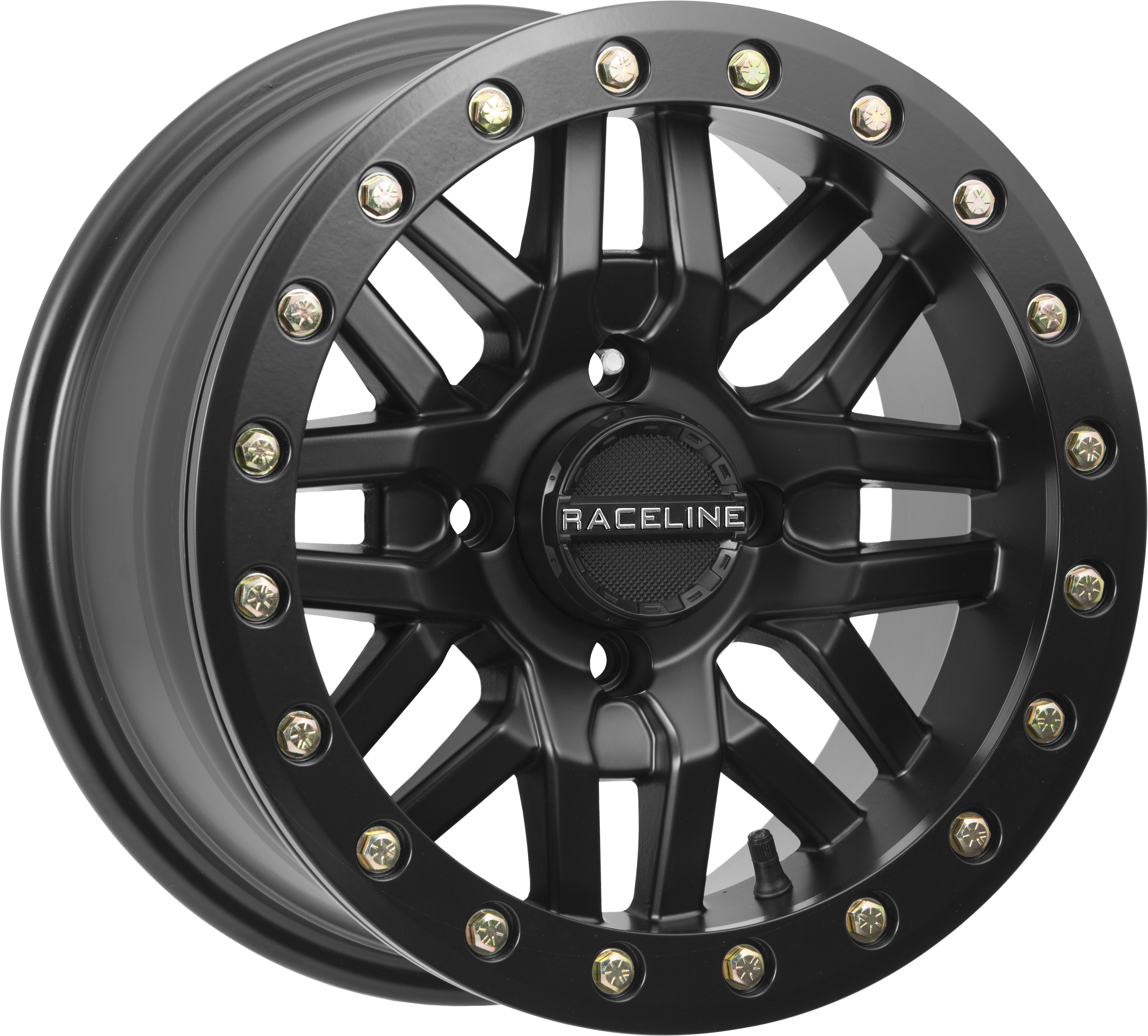 Ryno Beadlock Wheel 4/137 15X7 5+2 - Black - Click Image to Close