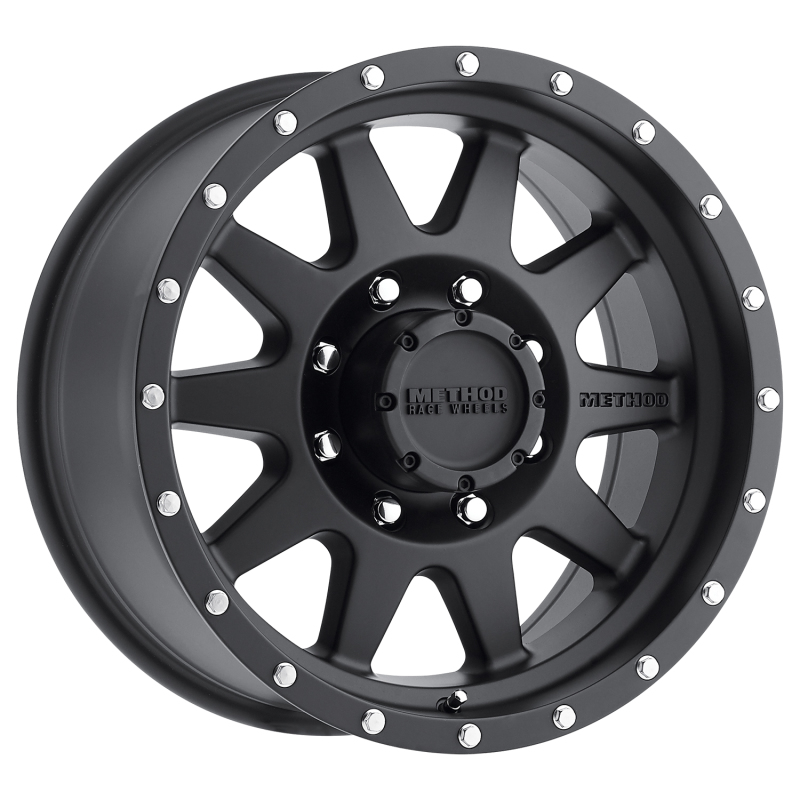 MR301 The Standard 16x7 0mm Offset 8x6.5 130.81mm CB Matte Black Wheel - Click Image to Close