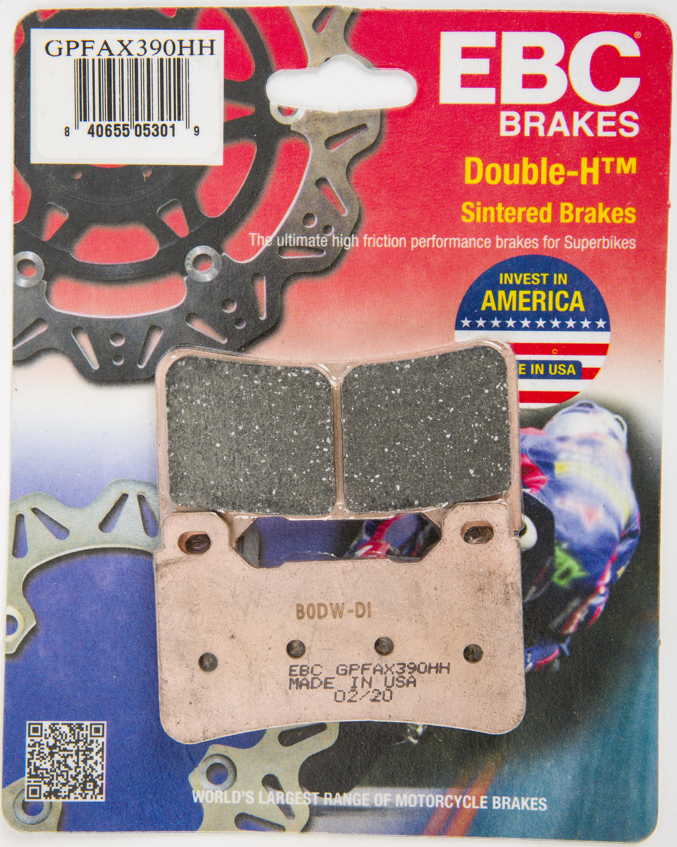 Race Use Only Sintered Front Brake Pads - For 04-17 Honda CB/CBR - Click Image to Close