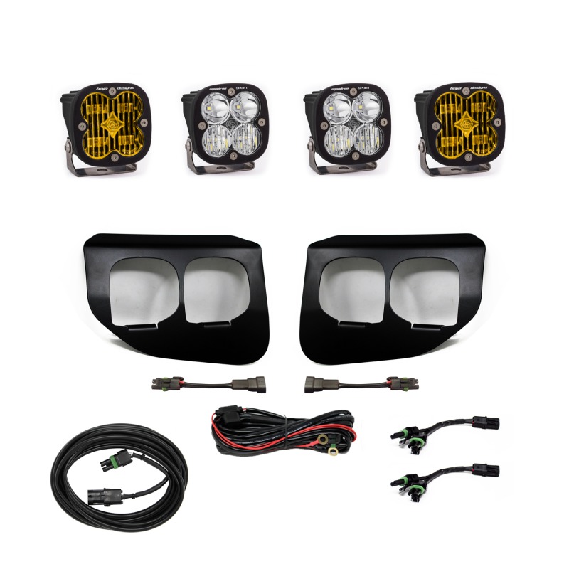 Ford Super Duty (20-On) Fog Lights Dual FPK Amber SAE/Sport DC - Click Image to Close