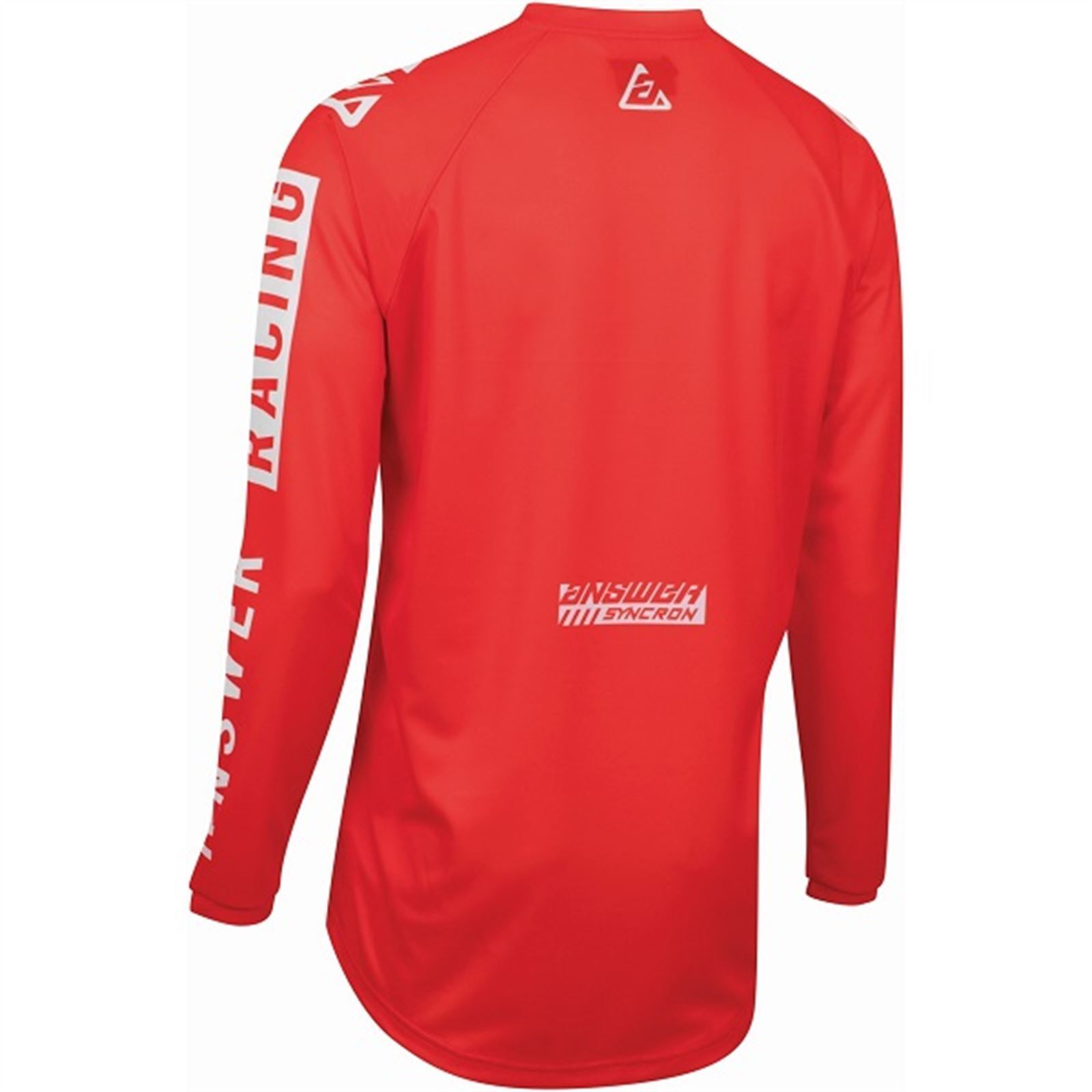 Answer Syncron Merge Jersey Red/White - Medium - Click Image to Close