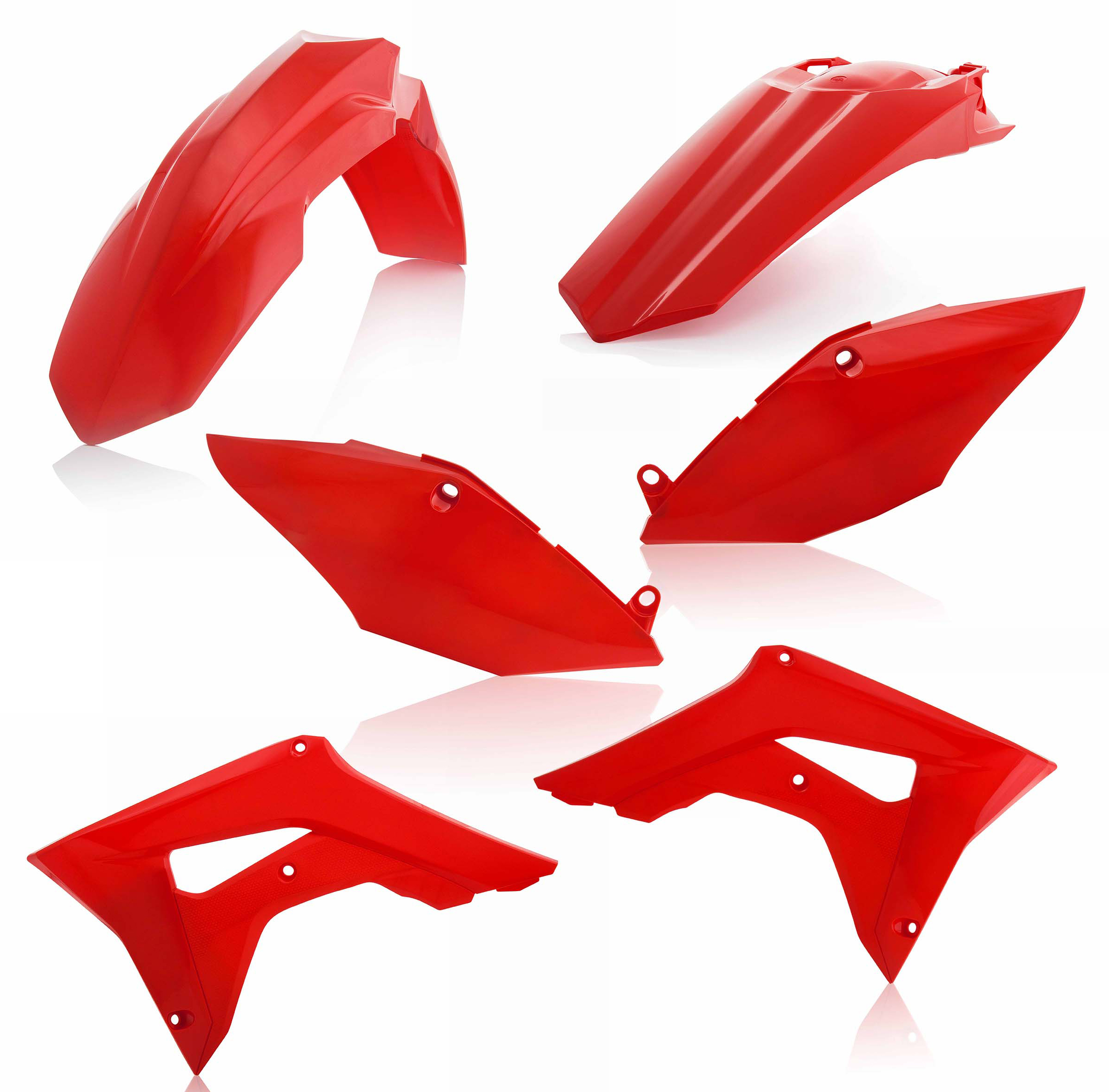 Red Plastic Kit - For 17-20 Honda CRF450R & 18-21 CRF250R - Click Image to Close