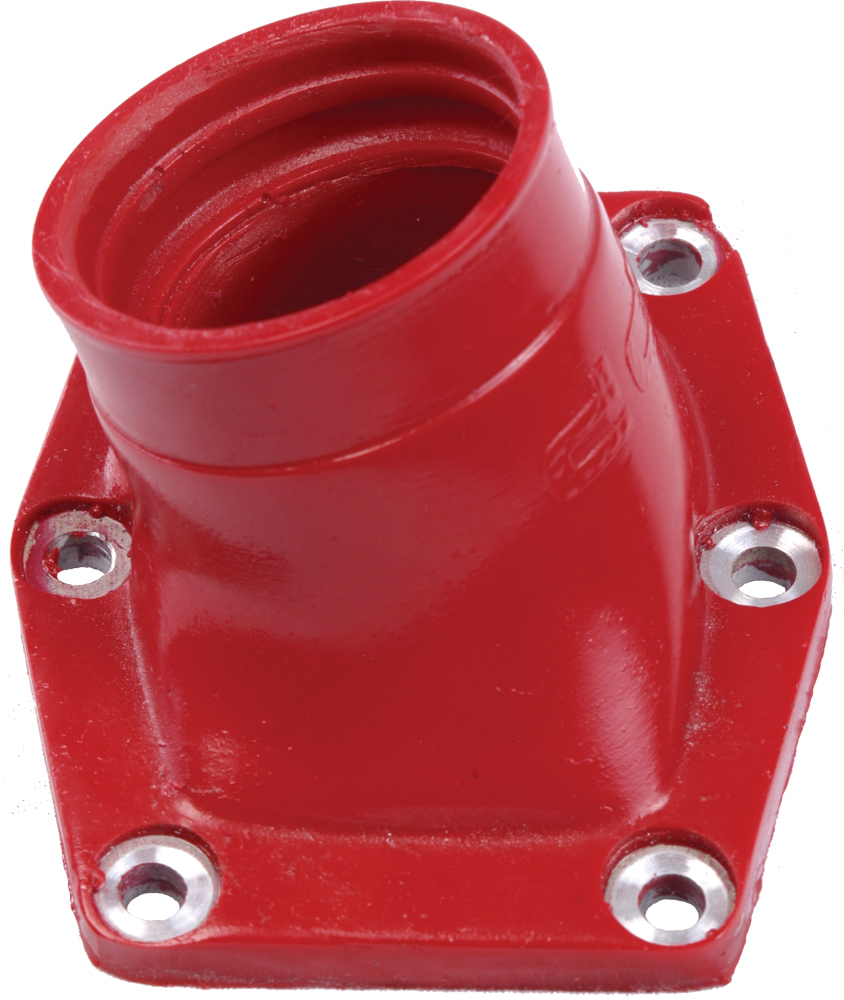 Stock Style Intake Manifold - Red - For 86-89 Honda TRX250R - Click Image to Close