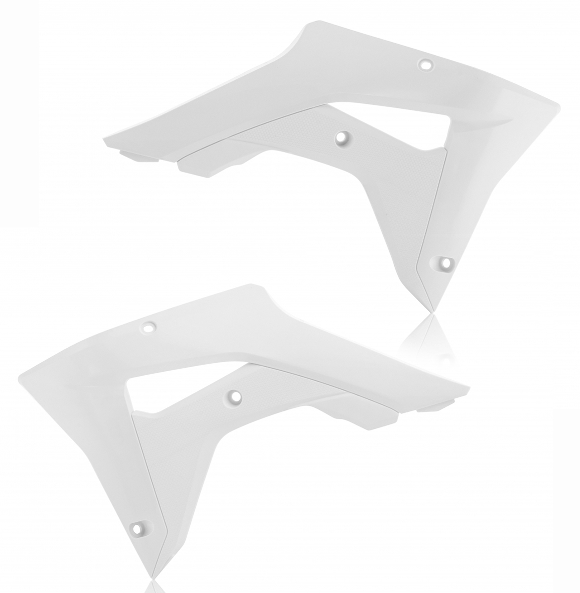 Radiator Shrouds - White - For 17-18 Honda CRF450RX - Click Image to Close