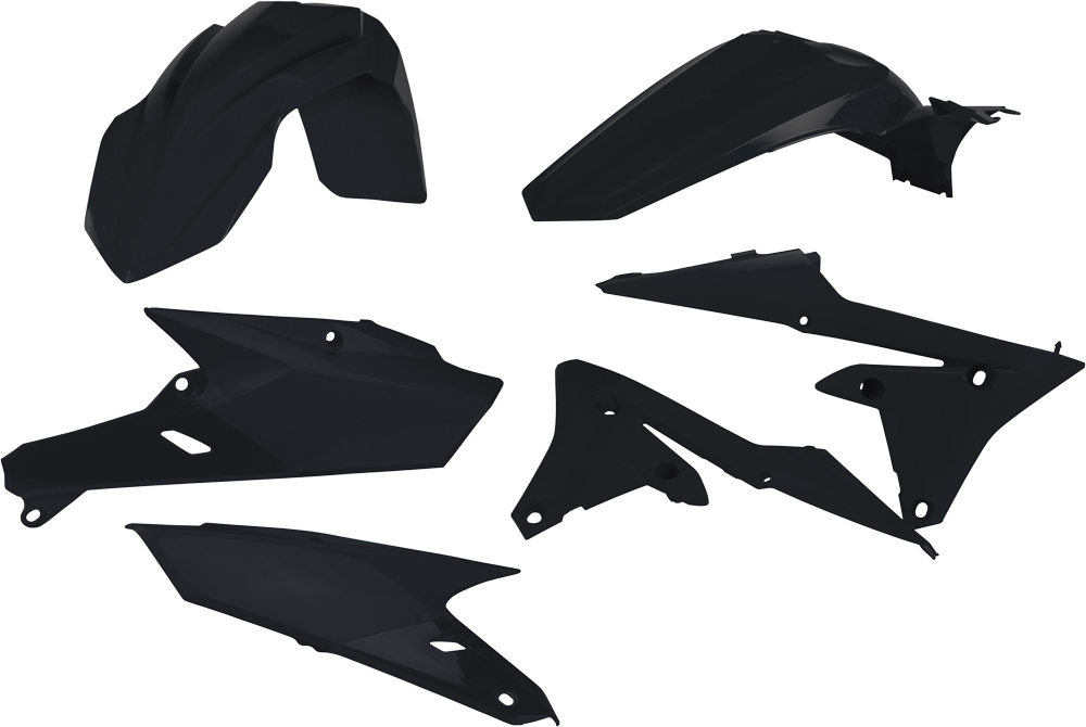 Black Plastic Kit - For 14-18 Yamaha YZ250F 14-17 YZ450F - Click Image to Close