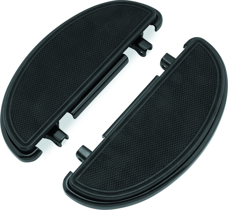 Bikers Choice Half-Moon Floorboard Kit Blk - Click Image to Close