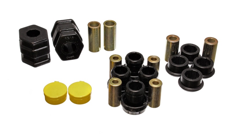 99-00 Honda Civic Si Black Front Control Arm Bushing Set - Click Image to Close