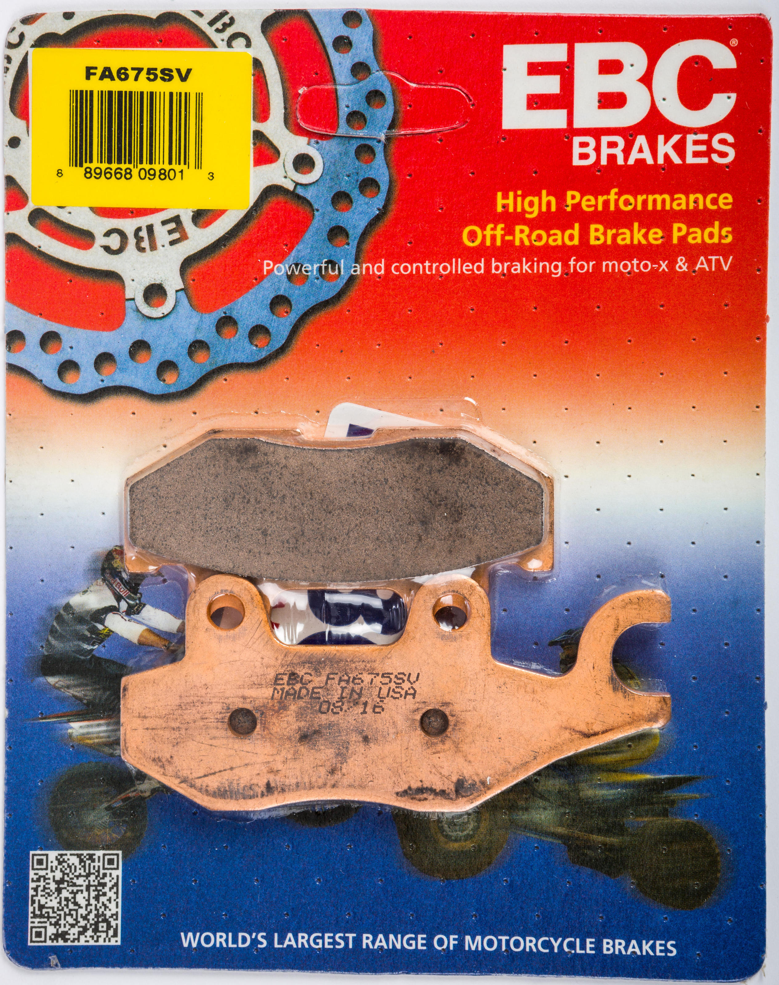 13-15 Coleman Powersports Outfitter 400 Front Right SV Series Brake Pads - Click Image to Close