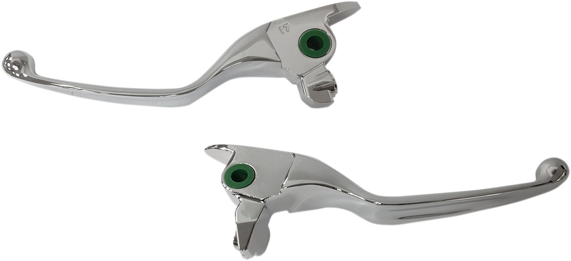 Aluminum Hydraulic Brake/Clutch Lever Set Chrome - Click Image to Close